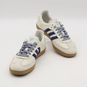 Imported Adidas Samba Off Shoes White Navy Blue For Men (JH311) - stayhit.in