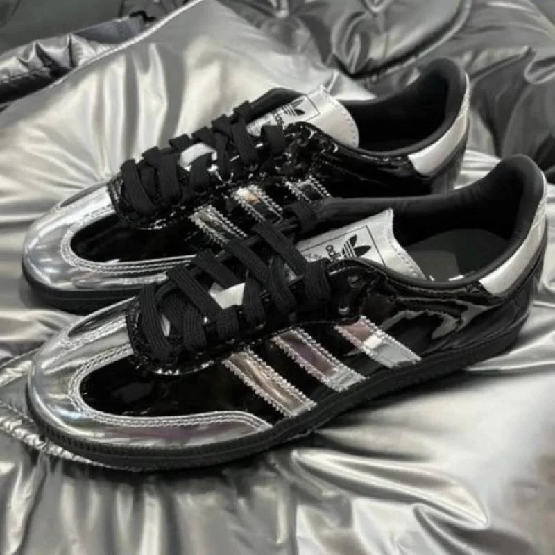 Imported Adidas Samba X Atmos Tuxedo Shoes Silver For Men (SOS299) - stayhit.in
