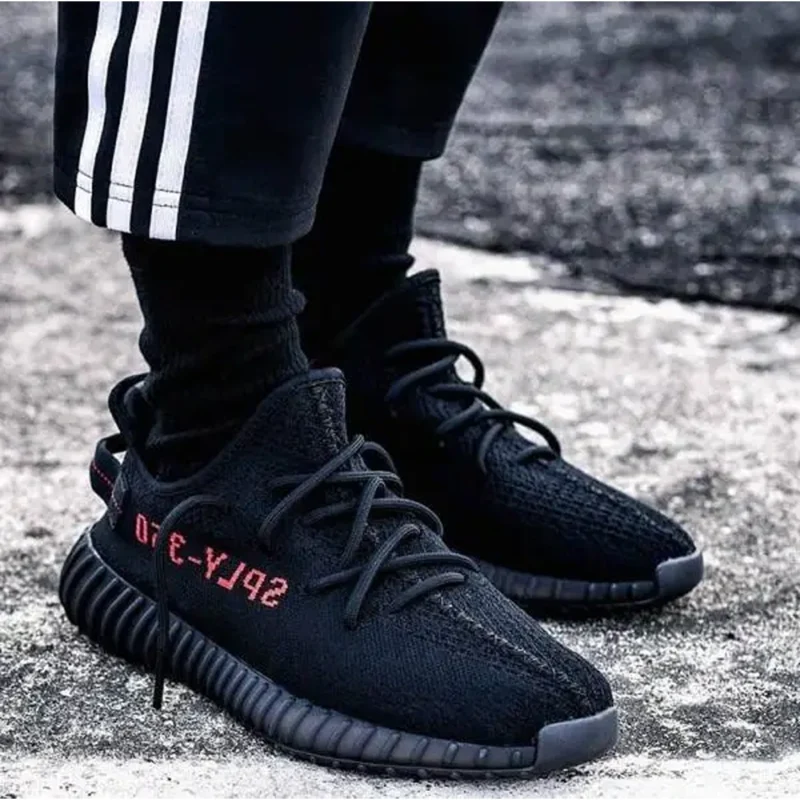 Imported Adidas Yeezy 350 V2 Core Shoes Black Red For Men (BOT2907) - stayhit.in