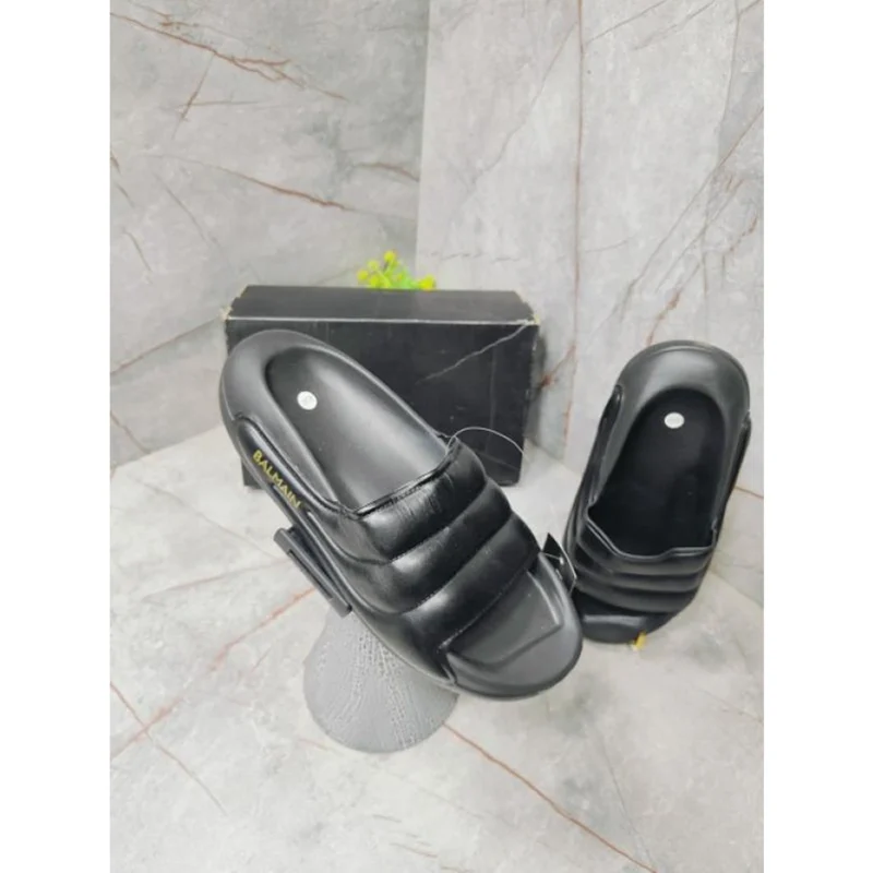 Imported Balmain Paris Slides Black For Men (HS342) - stayhit.in