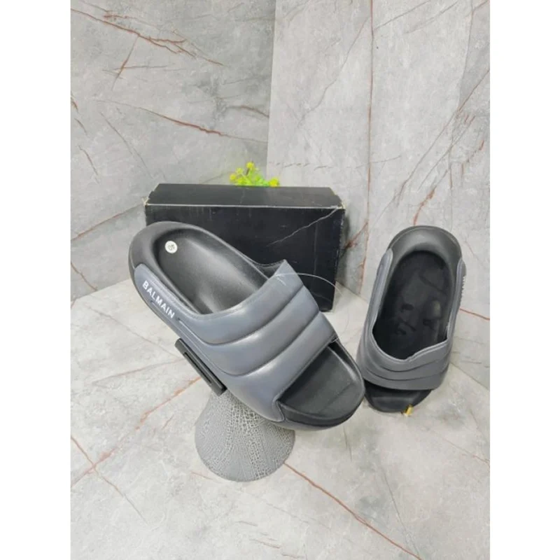 Imported Balmain Paris Slides Grey For Men (HS341) - stayhit.in