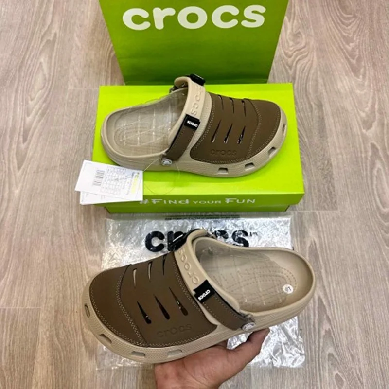 Imported Crocs Yukon Vista Clogs Beige For Men (WS389) - stayhit.in