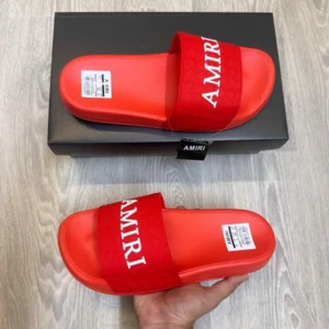 Imported Diesel Mayemi Logo Embossed Slides Red White For Men (HS405) - stayhit.in