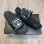 Imported Gucci Gg Soft Comfort Flip Flops Black For Men (HS479) - stayhit.in