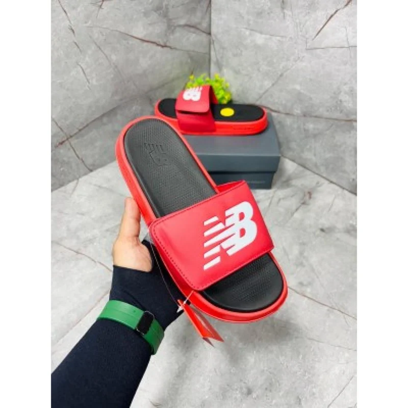 Imported New Balance Adjustable Slides Red For Men (HS325) - stayhit.in