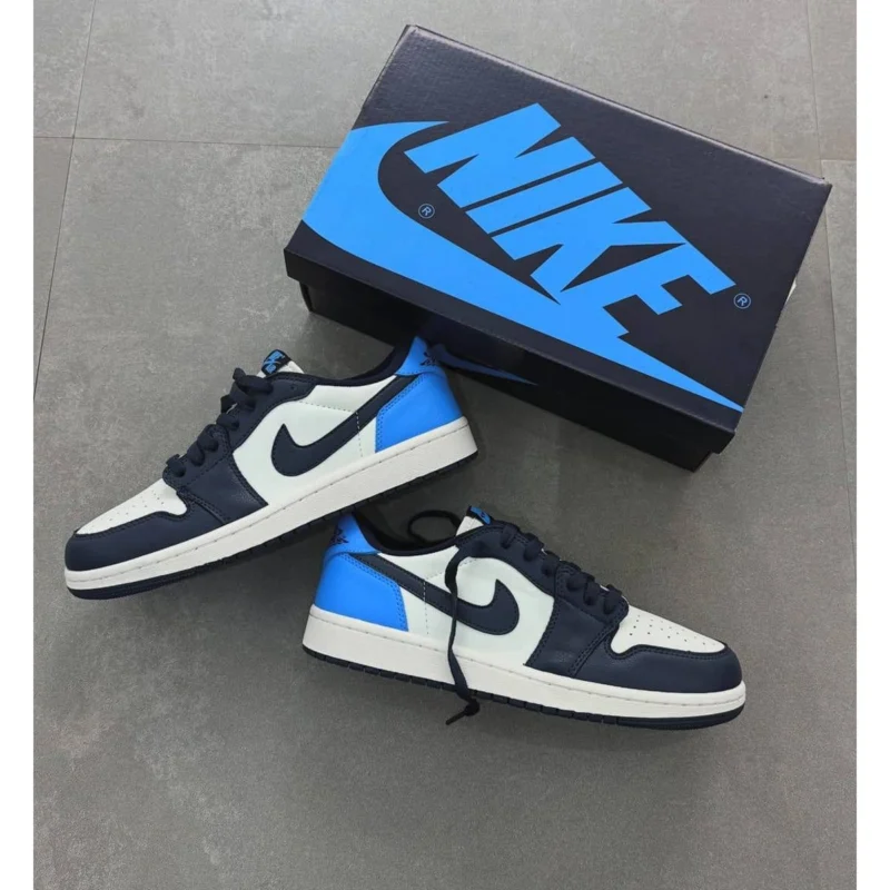 Imported Nike Air Jordan 1 Low Obsidian Shoes Blue With Og Box For Men (FGS70) - stayhit.in