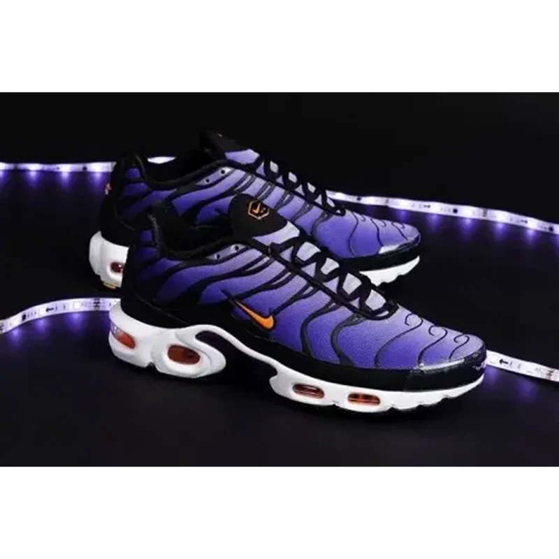 Imported Nike Air Max Plus Shoes Voltage Purple Orange For Men (JH781) - stayhit.in