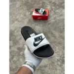Imported Nike Flip Flops Black White For Men (HS513) - stayhit.in