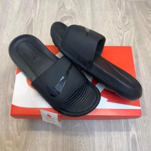 Imported Nike Victori One Logo Flip Flops All Black For Men (HS457) - stayhit.in