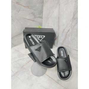 Imported Prada Milano Artical Slides Black For Men (HS348) - stayhit.in