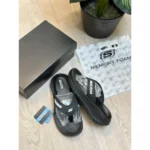Imported Skechers Go Recover Slides Black White Simplex For Men (HS467) - stayhit.in