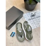 Imported Skechers Go Recover Slides Green White For Men