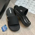 Imported Skechers Go Walk Flex Flip Flops All Black For Men (HS449) - stayhit.in