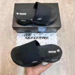 Imported Skechers Go Walk Flex Flip Flops All Black For Men (HS449) - stayhit.in