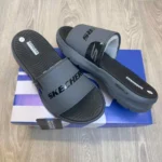 Imported Skechers Go Walk Goga Mat Slides Grey Black For Men (WS376) - stayhit.in