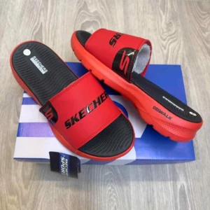 Imported Skechers Gowalk Goga Mat Slides Red Black For Men (WS375) - stayhit.in