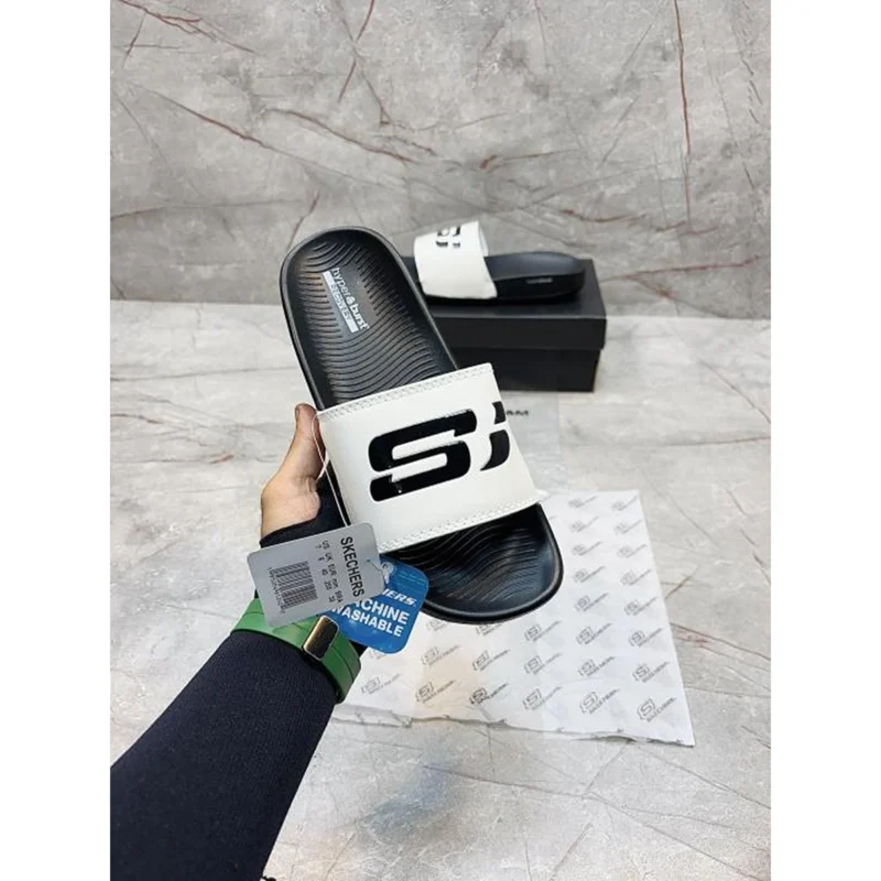 Imported Skechers Hyper Burst Slides White For Men (HS338) - stayhit.in
