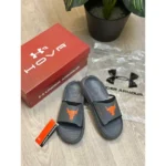 Imported Under Armour Project Rock Flip Flops Grey Orange For Men (HS460) - stayhit.in