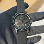 Luxury Armani Exchange Fiber Watch Black Strap For Men