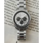 Luxury Armani Exchange Gunmetal Watch Silver For Men