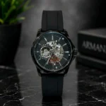 Luxury Armani Exchange Skeleton Watch Black For Men (BOT3117) - stayhit.in