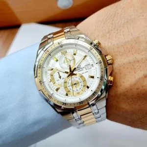 Luxury Casio Edifice Efr539 Watch Two Tone For Men (FGS134) - stayhit.in