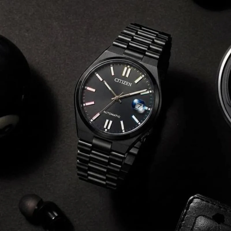 Luxury Citizen Tsuyosa Wanderer Watch Full Black For Men (BOT3756) - stayhit.in
