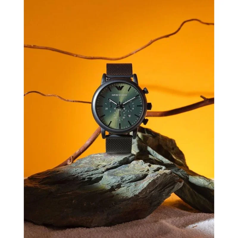 Luxury Emporio Armani Ar1968 Watch Black Green For Men (WS170) - stayhit.in