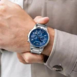 Luxury Emporio Armani Watch Silver Blue For Men (BOT3040) - stayhit.in
