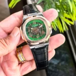 Luxury Patek Philippe Watch Silver Rose Green For Men (JH602) - stayhit.in