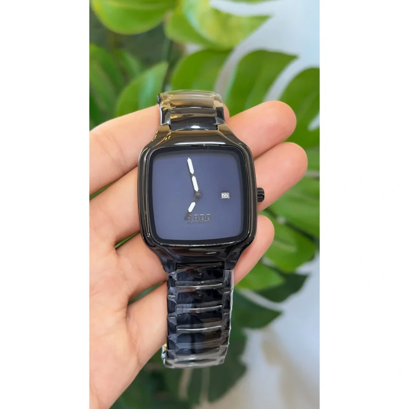 Luxury Rado True Square Watch Black Blue For Men (JH615) - stayhit.in