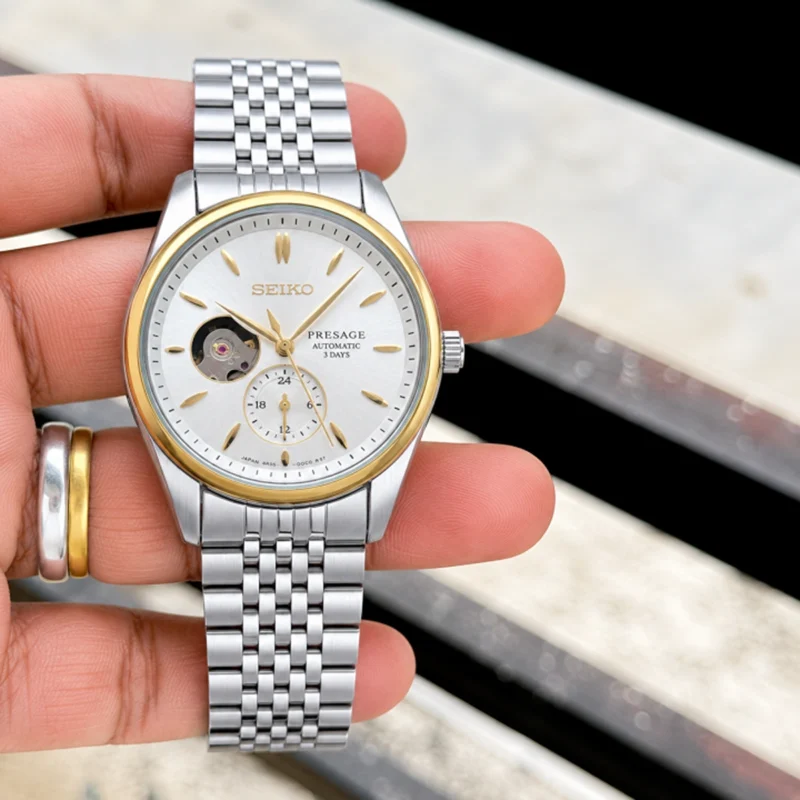 Luxury Seiko Presage Automatic Watch Open Back For Men (BOT3741) - stayhit.in