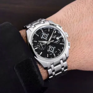 Luxury Tissot 1853 Couturier Watch Silver Black For Men (SOS89) - stayhit.in