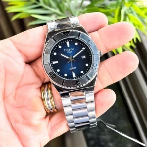 Luxury Tissot Watch Silver Blue For Men (FGS142) - stayhit.in
