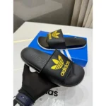 Premium Adidas Flip Flops Yellow Logo For Men (HS486) - stayhit.in