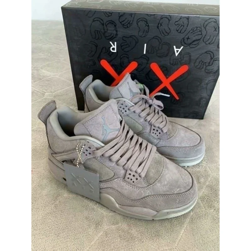 Premium Air Jordan Retro 4 Kaws Shoes Cool Grey With Og Box For Men (LAB890) - stayhit.in