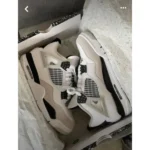 Premium Air Jordan Retro 4 Military Black Shoes For Men