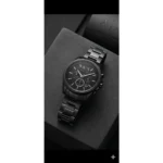 Premium Armani Exchange Chrono Watch Black For Men (JH462) - stayhit.in