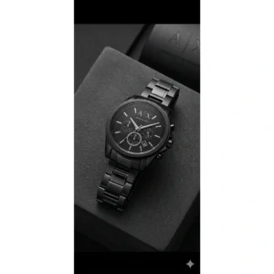 Premium Armani Exchange Chrono Watch Black For Men (JH462) - stayhit.in