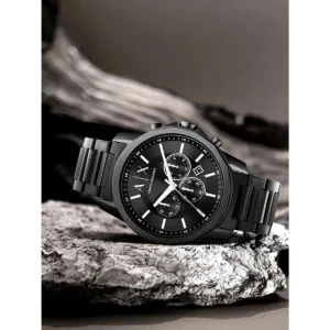 Premium Armani Exchange Gunmetal Watch Black For Men (BOT2974) - stayhit.in
