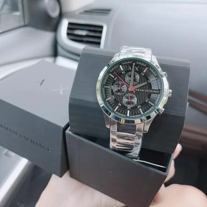 Premium Armani Exchange Hampton Watch Black For Men (BOT3771) - stayhit.in