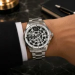 Premium Armani Exchange Skeleton Watch Quartz For Men (FGS94) - stayhit.in