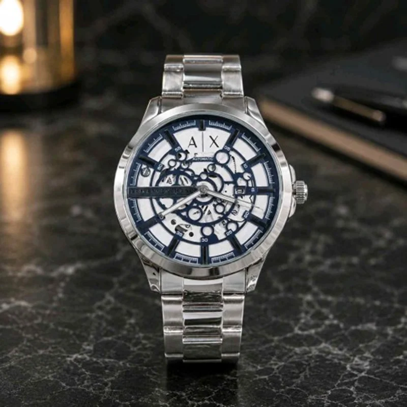 Premium Armani Exchange Skeleton Watch Quartz For Men (FGS95) - stayhit.in