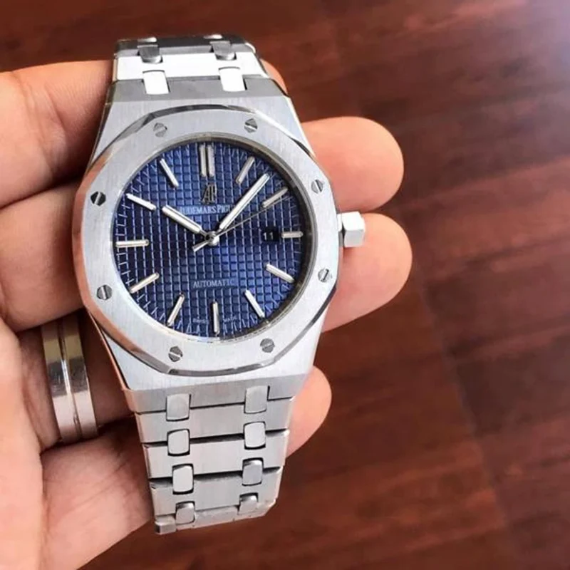 Premium Audemars Piguet Royal Oak Watch Blue Dial For Men (BOT3765) - stayhit.in