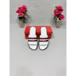 Premium Bally Slides White For Men (HS305) - stayhit.in
