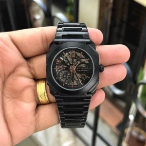 Premium Bvlgari Automatic Finissimo Watch Black For Men (BOT3910) - stayhit.in