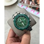 Premium Casio Edifice Efr539 Watch Silver Green For Men