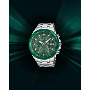 Premium Casio Edifice Efr539 Watch Silver Green For Men (BOT3072) - stayhit.in