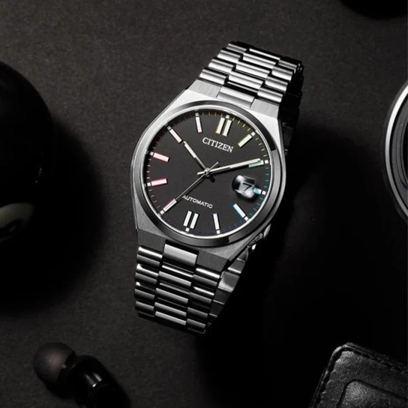 Premium Citizen Tsuyosa Wanderer Watch Silver Black For Men (BOT3129) - stayhit.in