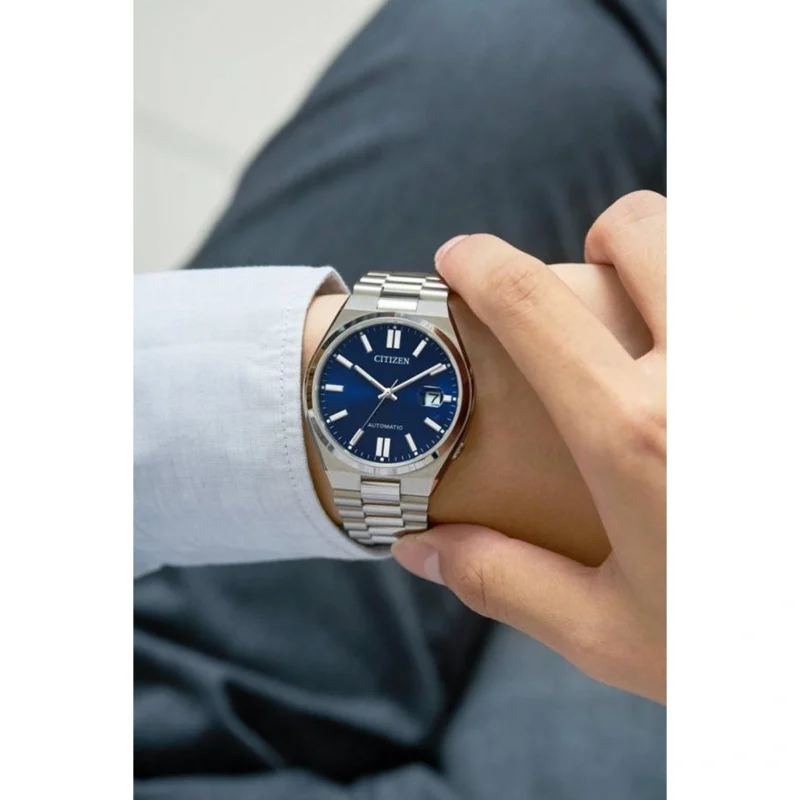 Premium Citizen Tsuyosa Wanderer Watch Silver Blue For Men (BOT3128) - stayhit.in
